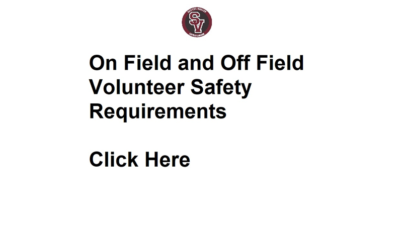 Volunteer Safety Requirements